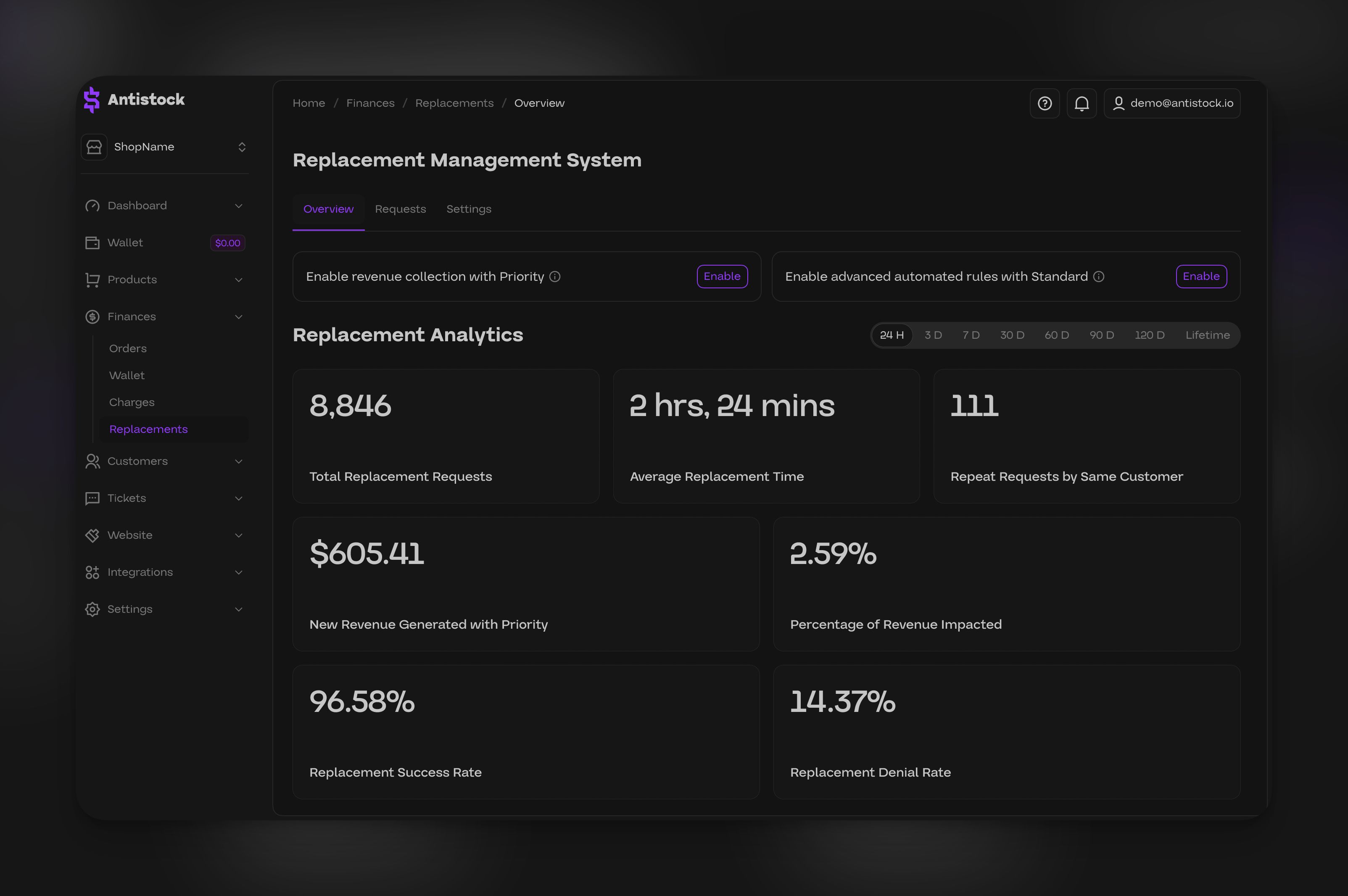 Replacement Management System overview